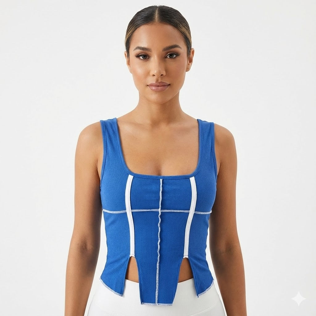 Urban Edge Square Neck Ribbed Tank