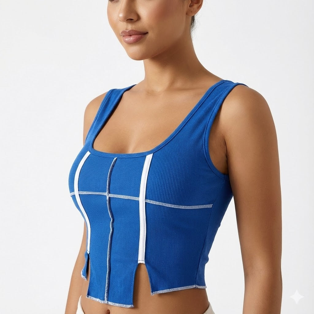 Urban Edge Square Neck Ribbed Tank