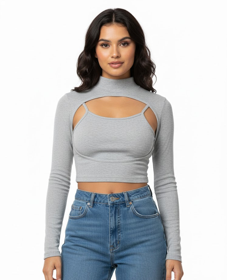 Super Cropped TurtleNeck Sweater