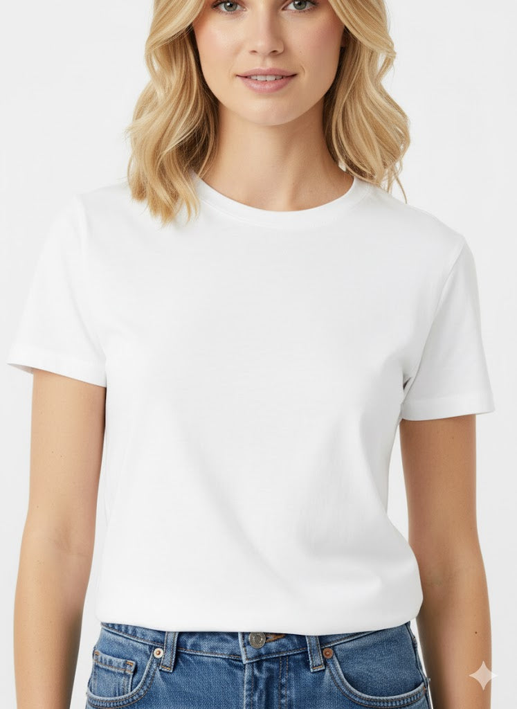 Everyday White Crewneck Tee