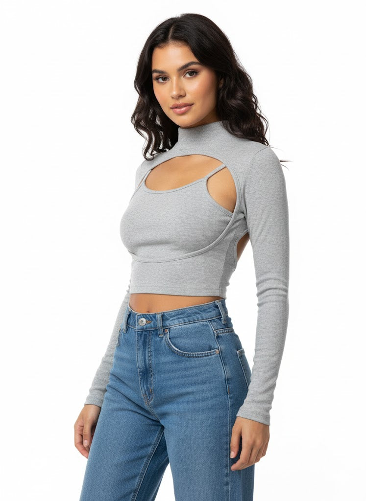 Super Cropped TurtleNeck Sweater